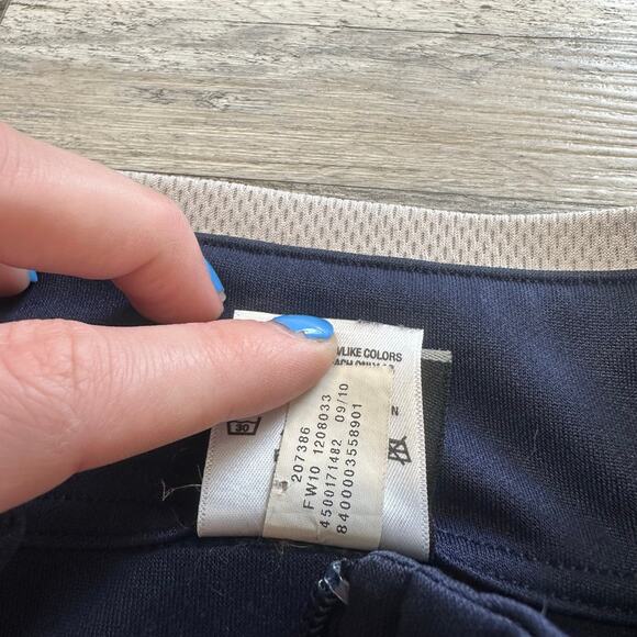 Under Armour‎ White & Blue Mens M Striped Mock Neck Spellout Logo Track Jacket - Picture 5 of 10